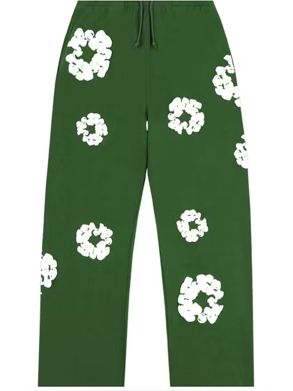 Denim Tears Cotton Wreath Baggy Sweatpants Dark Green